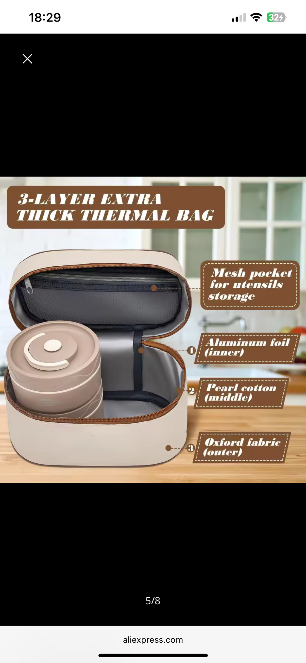 Lunch/Snack Box for Thermal, Stackable 2-Tier stainless steel Insulated Bento Box Set for Adult Kids Men Women