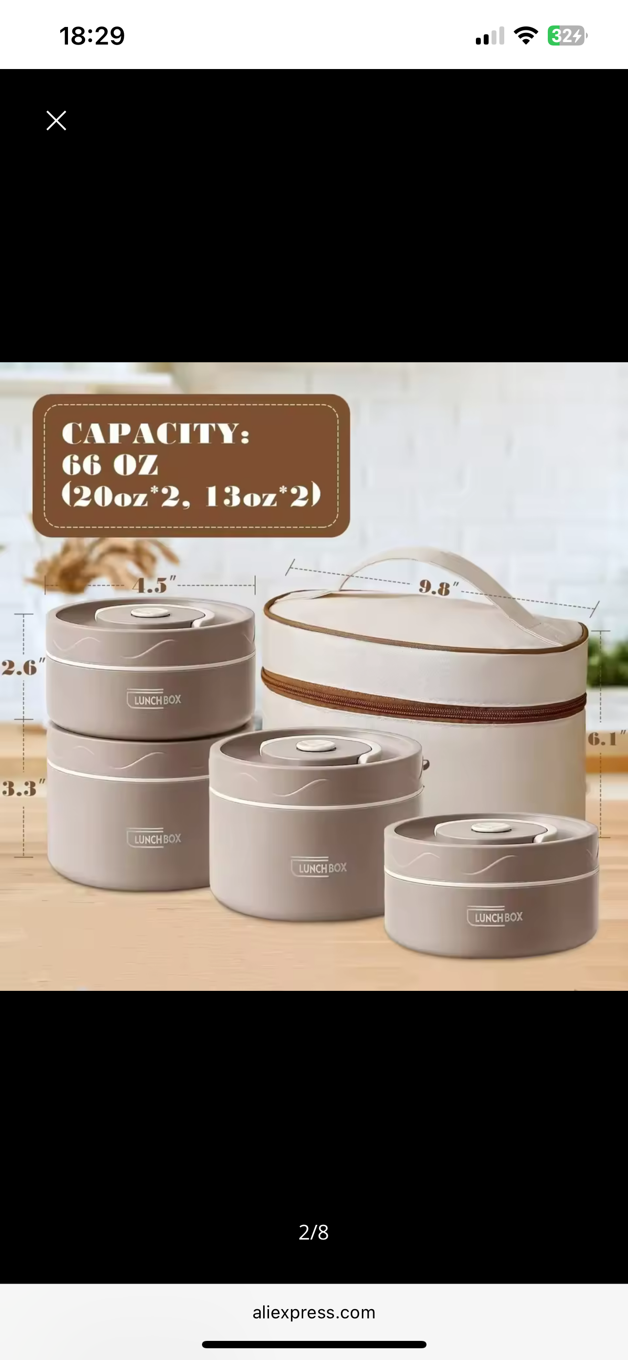 Lunch/Snack Box for Thermal, Stackable 2-Tier stainless steel Insulated Bento Box Set for Adult Kids Men Women